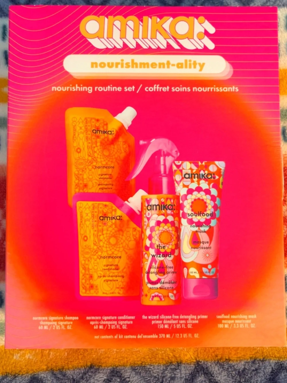 amika Nourishment-Ality Bath & Body Set - Pink